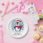 Elegante Kinder Penguin Baby-Dusche Pappteller (Party)