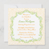 Elegante Kinderdusche Einladung (Rückseite)