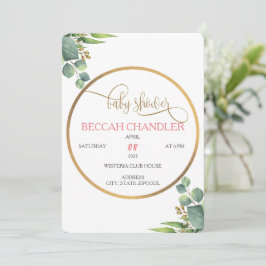 Elegante Kinderdusche Einladung