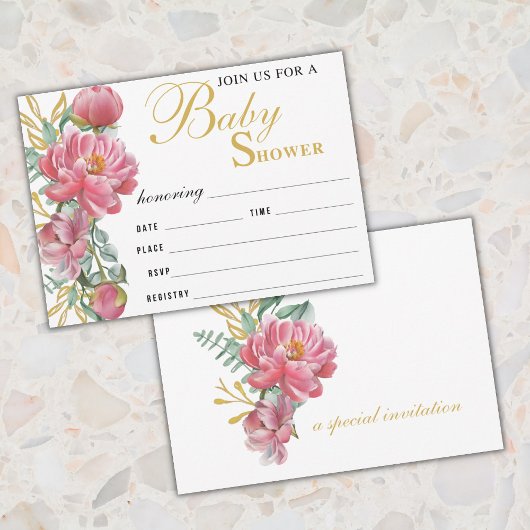 Elegante Kinderdusche lädt ein Einladung