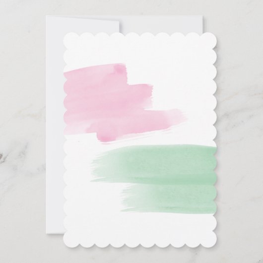 Elegante King Protea Einladung (Rückseite)