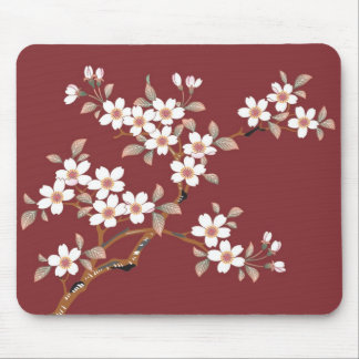 Elegante Kirschblüte BlumenMousemat Mousepad