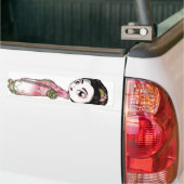 Elegante Kirschblüte-Geisha Autoaufkleber (Auf Lkw)