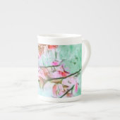 Elegante Kirschblüten - China des Knochens Tasse (Vorderseite Rechts)