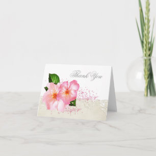 Elegante Kirschblüten-Dankeskarten für Beerdigunge Dankeskarte