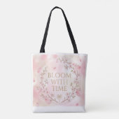 Elegante Kirschblüten-Tasche - Blühe mit der Zeit  Tasche (Rückseite)
