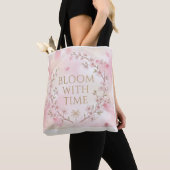 Elegante Kirschblüten-Tasche - Blühe mit der Zeit  Tasche (Von Nahem)