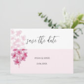 Elegante Kirschblüten Wasserfarben Handgemalt (Stehend Vorderseite)