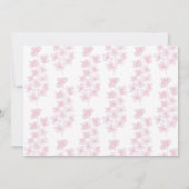 Elegante Kirschblüten Wasserfarben Handgemalt (Rückseite)