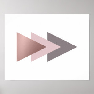 elegante klare geometrische Dreiecke der Poster
