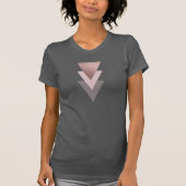 elegante klare geometrische Dreiecke der T-Shirt (Vorderseite)