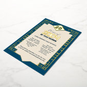 Elegante Klasse 2004 20 Jahre High School Wiederse Folieneinladung (Gedreht)