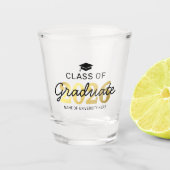 Elegante Klasse 2025 Abschluss Geschenkglas Schnapsglas (Vorderseite)