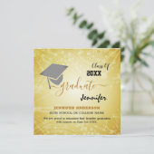 Elegante Klasse 20XX, Foto, Topper-Abschluss Einladung (Stehend Vorderseite)