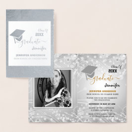 Elegante Klasse 20XX, Foto, Topper-Abschluss Folienkarte