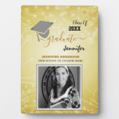 Elegante Klasse 20XX, Foto, Topper-Abschluss Fotoplatte (Vorderseite)