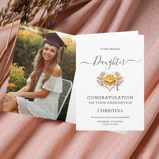 Elegante Klasse der geklappten Graduationskarte 20 Karte