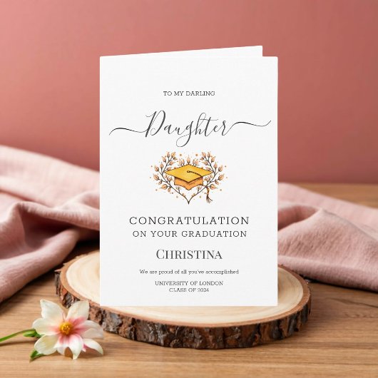 Elegante Klasse der geklappten Graduationskarte 20 Karte