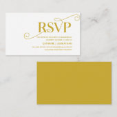 Elegante Klasse, Gold Script, UAWG Response Begleitkarte (Vorne/Hinten)