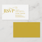 Elegante Klasse, Gold Script, UAWG Response Begleitkarte (Vorne/Hinten)