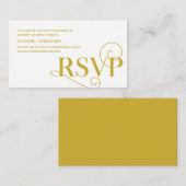 Elegante Klasse, Gold Script, UAWG Response Begleitkarte (Vorne/Hinten)