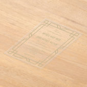 Elegante Klasse Transparente Kunst-Deco Beige Hoch Acryleinladungen (Ablage )