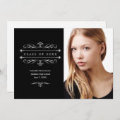 Elegante Klasse von 20XX | Schwarz Ankündigung (Vorne/Hinten)