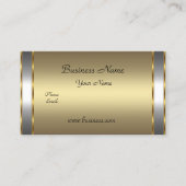 Elegante Klassik Gold Bronze Visitenkarte (Vorderseite)