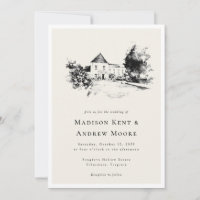Elegante Klassik Hochladen der Skizze zum Hochzeit