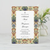 Elegante Klassik Maximalist Custom Foto DIY Weddin Einladung (Stehend Vorderseite)