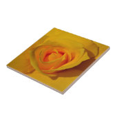 Elegante klassisch gelbe orange Rose Fliese (Seite)