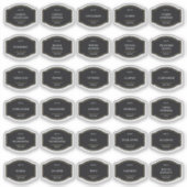 Elegante klassische Black and Gold Spice Jar Label (Vorderseite)