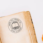 Elegante klassische Blume aus der Bibliothek Permastempel