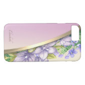 Elegante, klassische Blume Case-Mate iPhone Hülle (Rückseite (Horizontal))