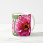 Elegante klassische Blume mit rosa Blumen Kaffeetasse (VorderseiteRechts)