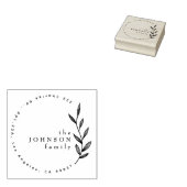 Elegante klassische botanische Rücksendeadresse Gummistempel (Stempel)