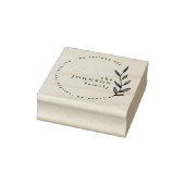 Elegante klassische botanische Rücksendeadresse Gummistempel (Stempel)