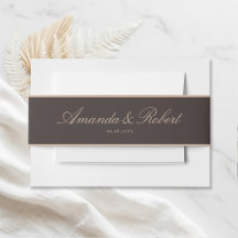 Elegante klassische braune Hochzeit