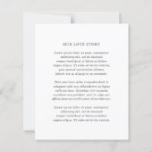 Elegante klassische Budget-Hochzeit - Save-the-Dat (Rückseite)