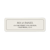 Elegante klassische Chic Gray Rücksendeadresse (Vorne)