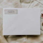 Elegante klassische Chic Light Gray Rücksendeadres