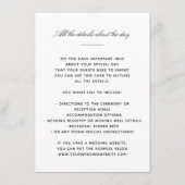 Elegante klassische Details Begleitkarte (Vorderseite)