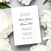 Elegante klassische Einladung zur Hochzeit