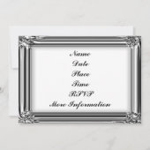 Elegante, klassische Einladungen (Rückseite)