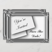 Elegante, klassische Einladungen (Vorne/Hinten)