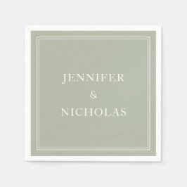 Elegante klassische feierliche Hochzeit Serviette