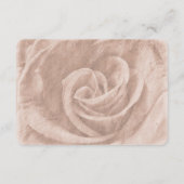 Elegante klassische florale rustikale Hochzeiten D Begleitkarte (Rückseite)