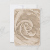 Elegante klassische, florale rustikale Hochzeitrea RSVP Karte (Rückseite)