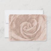 Elegante klassische, florale rustikale Hochzeitrea RSVP Karte (Rückseite)