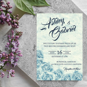 Elegante klassische, florale Rustikale Hochzeitsei Einladung